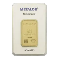 50g Metalor Gold Bar