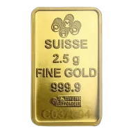 2.5 Gram Gold Bar