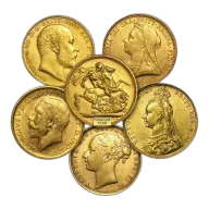 Great Britain Gold Sovereign Coins (Random) Avg Circ