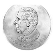 2024 1oz Silver Maple Leaf Coin (King Charles)