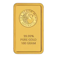 100g Perth Mint Gold Minted Bar