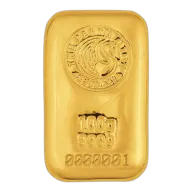 100g Perth Mint Gold Cast Bar