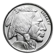 1/2 oz Silver Round - Buffalo