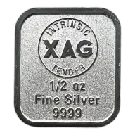 Intrinsic Tender XAG Minted Silver Bar - 1/2oz