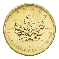 1/4 oz Maple Leaf Gold Coin