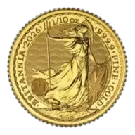 2026 Gold Britannia 0.1 oz Bullion Coin