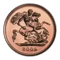 2009 Gold Half Sovereign Bullion Coin