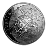 2016 Niue 5 oz Silver $10 Hawksbill Turtle BU