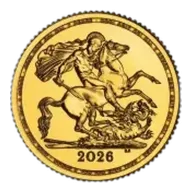 2026 Gold Half Sovereign Bullion Coin
