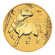 2021 1/4oz Australian Gold Lunar: Year of the Ox