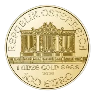 2026 Austria Gold Philharmonic 1 oz 100 Euro - BU