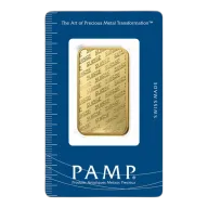 1 oz Gold Bar - PAMP Suisse (Carded)