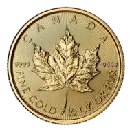 2026 Canadian Gold Maple Leaf 1/2 oz (BU)