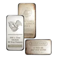 10 oz Silver Minted Bar - Engelhard .999 Fine - Random Design