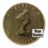 1 oz .999 Gold Maple Leaf (Year Varies)