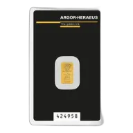 1 Gram Gold Bar - Argor-Heraeus (In Assay Card)