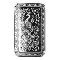 Scottsdale Mint | 1 Oz Marquee Peacock Silver Bar (New)