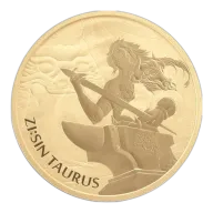 2021 South Korea 1 Oz Gold ZI:SIN Taurus (BU)