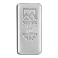 10 Oz Silver Bar - Frontier Mint (Sandblast Finish)