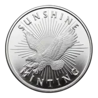 1 oz Sunshine Mint Silver Round