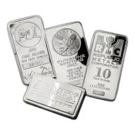 10 Oz Silver Bar (Assorted)
