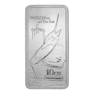 10 oz Silver Bar - Guy Harvey Blue Marlin