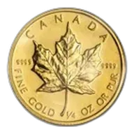 1985 Canada 1/4 oz Gold Maple Leaf BU