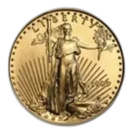 1999 1/2 oz American Gold Eagle BU