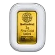 2 gram Argor-Heraeus Kinebar Gold Bar