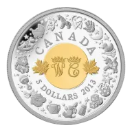 3/4 oz Fine Silver Coin - Royal Infant with Toys (2013)