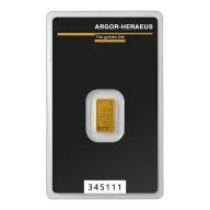 1 Gram Gold Bar Argor-heraeus
