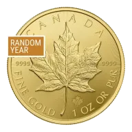 1 oz Canadian Gold Maple Leaf Coin (Random Year)