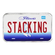 Illinois License Plate - Stacking Across America 1oz Silver Bar