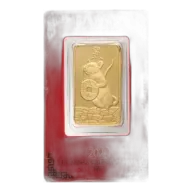 2020 1 Ounce Year of the Rat PAMP Lunar Gold Bullion Bar - Pre-Owned
