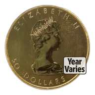 1 oz .999 Gold Maple Leaf (Year Varies)
