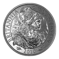 2010 1 oz Silver Britannia Bullion Coin