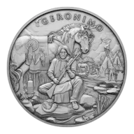 Silver Legendary Warrior Geronimo Round 1oz