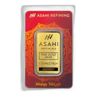 1 OZ GOLD BAR DIWALI ASAHI MINT
