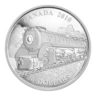 1 oz 2010 $20 Great Canadian Locomotives: The Selkirk - Pure Silver Coin
