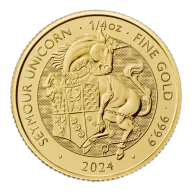 2024 UK Tudor Beasts Seymour Unicorn 1/4oz Gold Coin