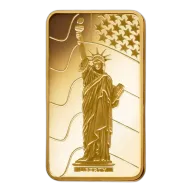 1oz PAMP Gold Bar - Liberty