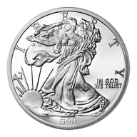 1-oz Sunshine Mint Walking Liberty .999 Silver Round Mint Mark SI