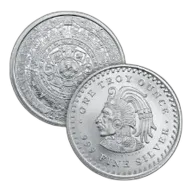 1 oz Aztec Calendar Silver Round