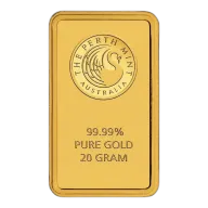 Perth Mint 20g Minted Bullion Gold Bar