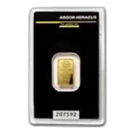 2.5 gram Gold Bar - Argor-Heraeus (In Assay)