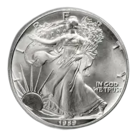 1989 Silver American Eagle - BU