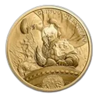 2021 South Korea 1 oz Gold 1 Clay Chiwoo Cheonwang BU