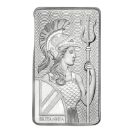 100 Oz Silver Bar - The Royal Mint Britannia