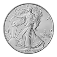 2025-(P) 1 oz American Silver Eagle Coin BU (Eagle Privy)