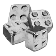 1/2 oz .999 Fine Silver - Monarch Building Block Bar - Half 2x2